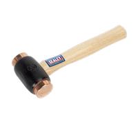 Copper Faced Hammer 4.3lb Hickory Shaft - Sealey CFH04 New