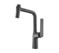 Copper Finish Kitchen Faucet with 360° Swivel Pull-Down Spray Effortless Cleaning Stylish Design for Modern Homes Ideal for Contemporary Kitchens