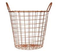 Copper Finish Round Wire Basket | Vertex