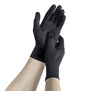 Copper Fit Guardwell Gloves Full Finger Hand Protection, Black, S/M (Pack of 2)