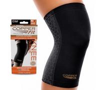 Copper Fit Unisex's Freedom Knee Compression Sleeve Hosiery, Black, Large