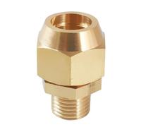 Copper Flared Pipe Fittings 1/8" 1/4" 3/8" 1/2" Male Thread 6mm 8mm 10mm 12mm Tube Air Conditioning Refrigeration Pipe Fittings,1/4",Tube OD 12mm