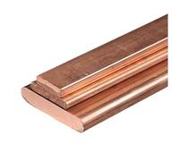 Copper Flat Bar - 500mm Length, 10mm Width, 0.7-1.8mm Thickness for Electrical and Manufacturing Applications(1mm)