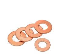 Copper Flat Seal R Gasket | Copper Multisizes,5/10/20/50 Pcs, For Plumb & Automotive Repairs(M6x16x2 (5pcs))