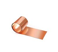 Copper Foil 99.9% Tape Purity Long 1M T2 Metal Sheet Plate Nice Mechanical Behavior and Thermal Stability/0.30Mm*30Mm*1M(0.5Mm*20Mm*1M)