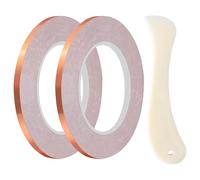 Copper Foil Adhesive Tape - Strong Conductive Bond, Stable Electrical Shield Path, Accurate Repair Placement Method, Neat Project Formation Outcome | Utility Roll for DIY Grounding Activities