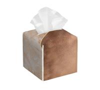 Copper Foil And Blush Rose Gold Marble Triangles, Tissue Box Holder Tissue Box Cover Tissue Holder Tissue Dispenser