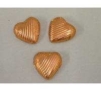 Copper Foil Covered Chocolate Hearts x 150