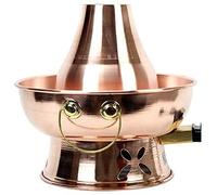 Copper Fondue, Chinese Tranditional Hotpot,Hot Pot Mongolian, Pure Copper Instant-Boiled Mutton, Thickened(36cm)