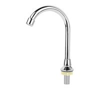 Copper Foot Control Water Faucet Pedal Floor Mounted Basin Tap for Kitchen Hospital Laboratory Use PVD Mirror Plated Durable Anti-Tarnish Finish Ideal for Home and Commercial Applications