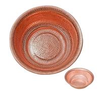 Copper Foot Soak Basin, Hand-Hammered Portable Bowl for Camping, Face Washing & Foot Bath, Versatile for Outdoor & Home Use