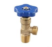 Copper for argon Bottle Head Valve for Small Disposable Cylinders MIG TIG Welding Gas Regulator Adapter 20MPa Anti-Leak Design(Big teeth bottle head)