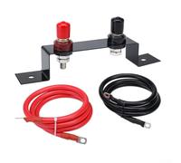 Copper For Battery Terminal Relocation Kit 4awg 5awg Heavy Duty Cable Post For Utv For Atv Truck Car Rv Tractor Boat 250a Current 1.2m Length(4AWG 1.2M)