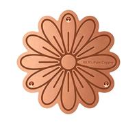 Copper for Bird Bath - Flower Shaped Cleaning Accessories for the Garden | Water Cleaning Plate Bird Bath | for Outdoor Garden Backyard Patio Lawn Concrete Stone Ceramic Heated