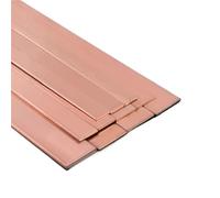 Copper for Crafts 1PCS Pure Red Coppers Flat Metal Plate Bar Thickness 1/1.5/2/3/4/5/6/8mm Length 100/250 mm Bus(1.5x20x250mm)