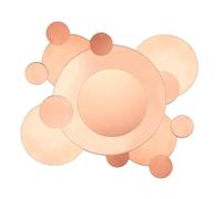 Copper for Crafts 1PCS T2 Pure Coppers Round Disc/Plate Thickness 0.1mm to 5mm, Diameter 30mm 31mm 32mm 33mm 34mm 35mm-50mm(0.8x50mm 2pcs)