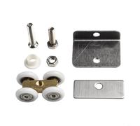 Copper Fourwheel Hanging Pulley Roller With Nylon Bearings For Shower Room Sliding Glass Door Replacement