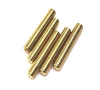Copper Full Thread Bar Screw Brass Threaded Tooth Strip Threaded Rod M2 - M20 Length 30~500mm, M4 (1pcs)