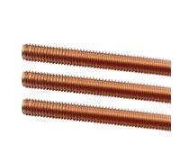 Copper Fully Threaded Metric Bar Studding Rods M4~M14 Length 30mm - 500mm(M4x50mm 2Pcs)