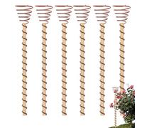 Copper Garden Stakes Copper 6PCS 12 Inch Electroculture Coil Antennas Long Garden Stakes Ç Coil Electronic Planting for Indoor and Outdoor Plant Growth Electroculture Gardening Use
