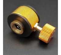 Copper Gas Adaptor Valve Converter 5.6cm Lightweight | Accessories For Hiking Picnic Cooking, Gold Color, Lightweight 55G, Compact Size 5.6CM, Quality Build, Easy Carry Gear