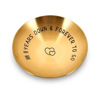 Copper Gifts for 7th Anniversary, 7 Year Anniversary Wedding Gifts for Him Her, 7th Copper Jewelry Tray for Wife Husband Cute Anniversarys Ideas for Couples, Romantic 7 Years Wedding Keepsake Dish