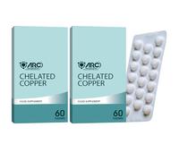 Copper Glycinate Tablets | Chelated Form | High Strength Copper Bisglycinate Supplement | 120 Vegan Tablets for Men & Women
