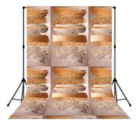 Copper Gold Strokes Glamour Texture, Photography Backdrop Photo Props 5x7FT Photo Background for Party Home Decoration