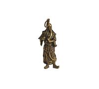 Copper Guan Gong Small Statue Ornaments Home Decoration Accesories Chinese God of Wealth Feng Shui Figurines Key Chains Pendants