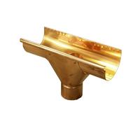 Copper Gutter Running Swiss Outlet
