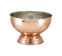 Copper Hammered Champagne Bowl, Bucket, Wine, Champagne, Cooler, Bar