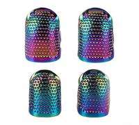 Copper Hand Sewing Thimble Set 4pcs Rust-Proof Protector | Adjustable ring fit, copper material, rust- for proof, 4-pack set, prevents needle slipping