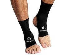 COPPER HEAL Ankle Support PAIR - Ankle Brace Compression Sleeve with Highest Copper Infused Content support socks