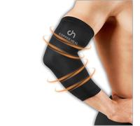 COPPER HEAL Elbow Compression Sleeve - Elbow Brace with Highest Copper Infused Content - Support Stiff Sore Muscles & Joints Tendonitis Arm Tennis Basket Wrap