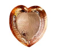 Copper Heart Shape Dish - Hand Hammered Pure Copper Bowl - Serving Tray Bowl For Appetizers, Candy Dish - Heart Shaped - Large Size