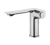 Copper Hot and Cold Water Bathroom Wash Faucet, Chrome-Plated Low