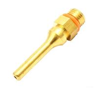 Copper Hot Glue Nozzle Repair Tool with Anti-Drip Steel Ball, Fine Nozzle Set for 34-100mm Glue Sprayers, Gold Color, 1-Piece(50x2.0mm)