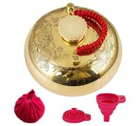 Copper Hot Water Bottle - Hand Waist Heat, Copper Warmth Bag | Bed Heat Pad, Portable Hot Water Compress Design, Ideal for Feet, Belly, Hands, Home Use, Winter Nights, Relaxation,