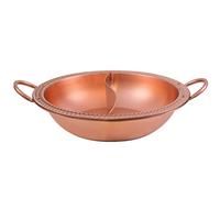 Copper Induction Hot Pot Double Ear Mandarin Duck Design Thick Flat Bottom Suitable for Induction & s Perfect for Home & Restaurant Cooking
