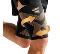 Copper-Infused Thigh Compression Sleeves 1 Pair Upgrade Medical-Grade