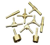 Copper Inner and Outer Wire Pagoda Joint I-Shaped Herringbone T-Shaped Tee Two-Way Right Angle Cross Four-Way 3 4 5mm(Green)