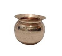 Copper Kalash for karwa chauth Beautyfull Kalash Lota Utensil Vessel Temple for karva chauth Pooja Accessories Traditional Hindu diwali pooja Navratri Navaratri 250 ML