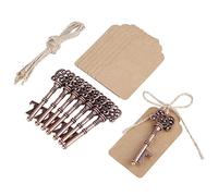 Copper Key Bottle Openers Set of 12 Vintage Heart Style Practical Wedding and Party Decoration Gift