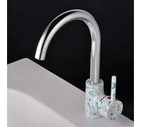 Copper Kitchen Faucet Cold Water Mixer Basin Faucet Ozone Sterilization Kitchen Sink Faucet Chrome Plating Lifting Technology Can Rotate The Faucet Single Handle