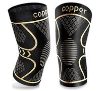 Copper Knee Braces for Men Women - 2 Pack Compression Sleeve for Knee Pain, Arthritis, ACL, Meniscus Tear, Joint Pain Relief, Knee Brace for Pain