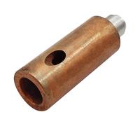 Copper Lay-In Ground Clamp, Grounding Connector for Ground Rods to Conductor and Mesh (Oblique round head, 1)