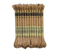 Copper Light Effects Floss Pack Metallic Embroidery Cross Stitch Thread, Pack of 12 Skeins