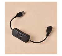 Copper Material USB Cable Male to Female Switch ON OFF Cable Toggle LED Lamp Power Line 28cm 1PC IDGTTLDF(2P)