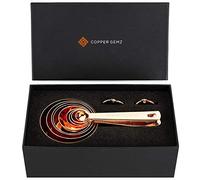Copper Measuring Cups and Spoons Set of 9 - Luxurious Gift Packaging. Copper Gifts for 7th Anniversary for Her or Him. Gifts for Women, Men, Couple. 7 year or 22nd Wedding Anniversary. Rose Gold Gifts