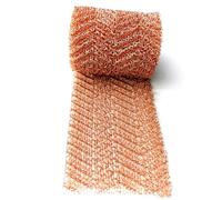 Copper Mesh Roll 5inx10ft Double Layer Weaved Pure Copper Wire Fabric Mesh Blocker Hole Filler for Garden House Drainage Pipes Wall Cracks Attic Vents